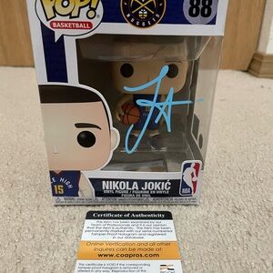 Nikola Jokic Signed Autographed Funko Pop #88 Denver Nuggets NBA Hologram w/COA